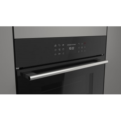 Fulgor fcmo 4510 tem bk Einbau-Mikrowelle H 45 cm Combiset schwarz