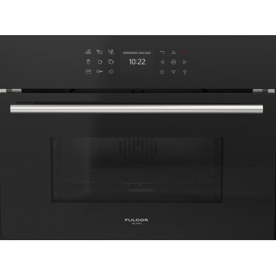 Fulgor fgmo 4508 tem bk built-in microwave oven + grill h 45 cm Combiset black