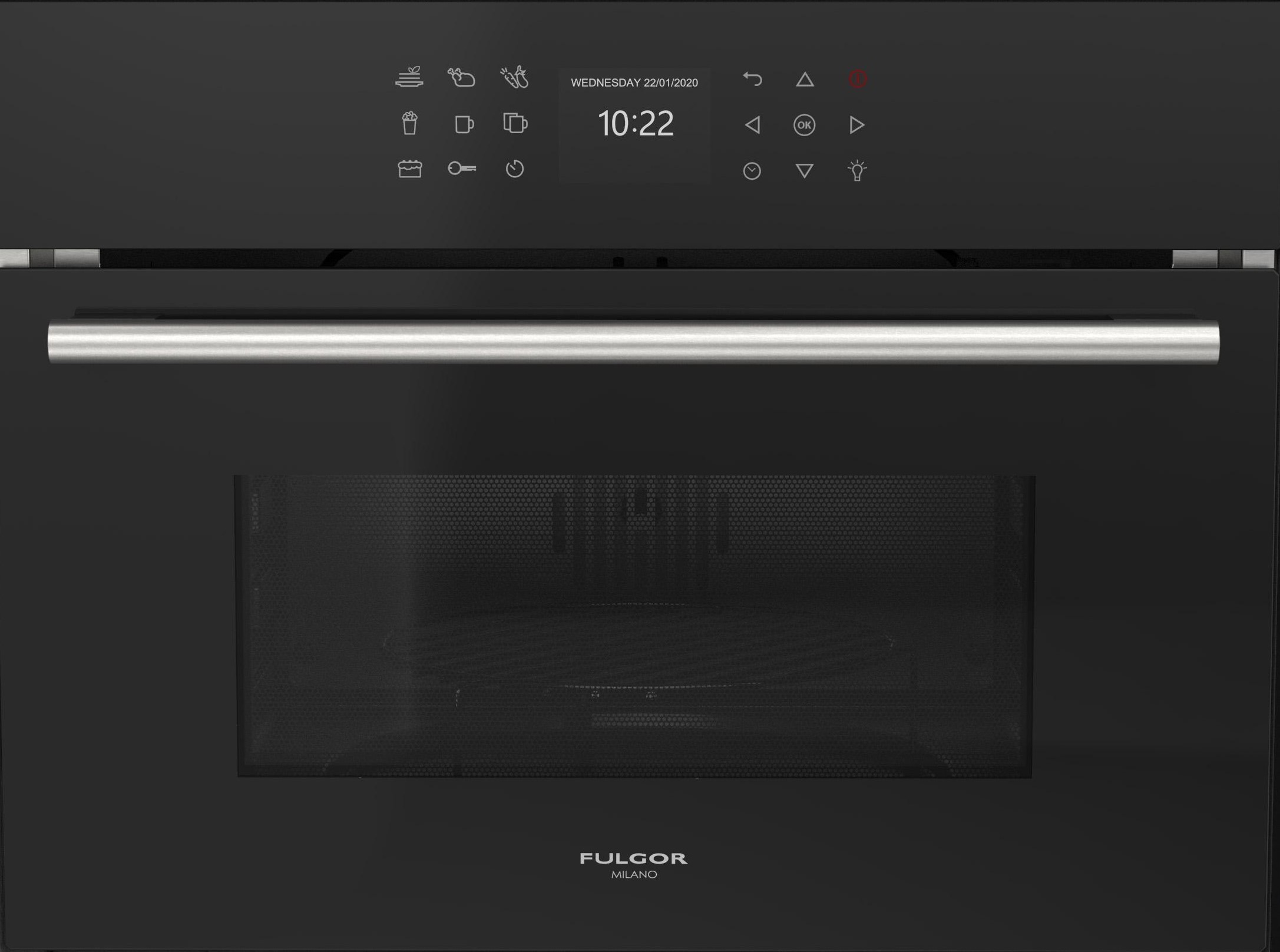 Fulgor Milano Fulgor fgmo 4508 tem bk Combiset Built-in microwave + grill h  45 cm black