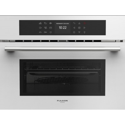 Fulgor fcmo 4510 tem wh Einbau-Mikrowelle H 45 cm Combiset weiß