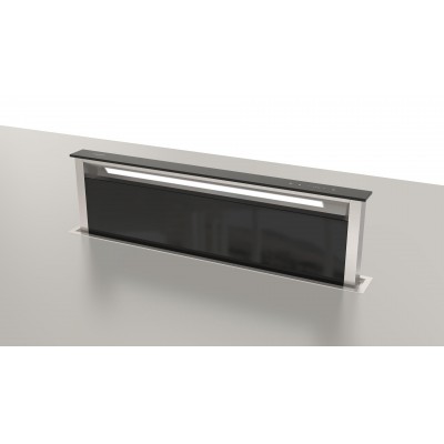 Fulgor fddh 1120 trc bk campana de suelo Lift 120 Downdraft 112 cm cristal negro