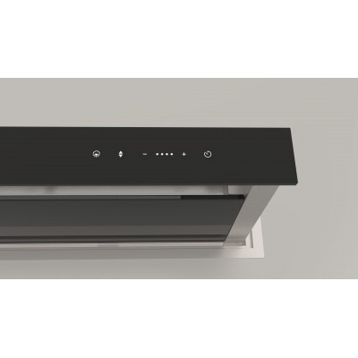 Fulgor fddh 1120 trc bk hotte de sol Lift 120 Downdraft 112 cm verre noir