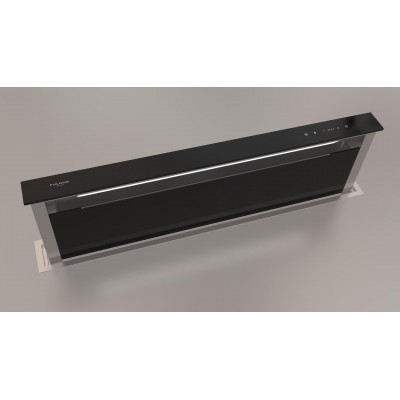 Fulgor fddh 1120 trc bk campana de suelo Lift 120 Downdraft 112 cm cristal negro