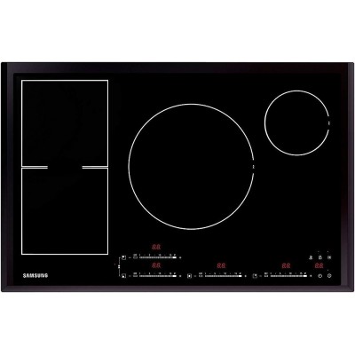 Samsung nz84f7nc6ab table de cuisson à induction 80 cm vitrocéramique noire