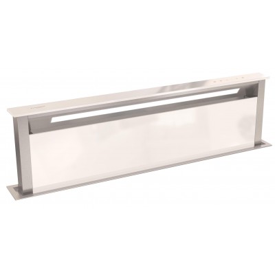 Okap kuchenny Fulgor fddh 1120 trc wh Lift 120 Downdraft 112 cm biały szklany