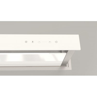 Fulgor fddh 1120 trc wh campana de suelo Elevador 120 Downdraft 112 cm cristal blanco