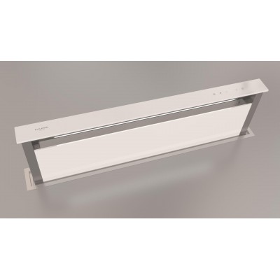 Fulgor fddh 1120 trc wh campana de suelo Elevador 120 Downdraft 112 cm cristal blanco