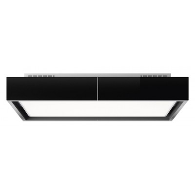 Falmec Vega cappa soffitto 115 cm vetro nero