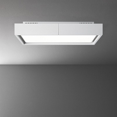 Falmec Vega campana de techo 115 cm cristal blanco