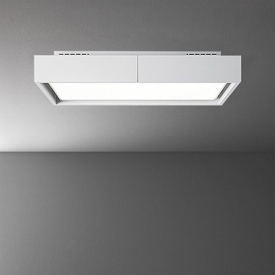 Falmec Vega ceiling hood 115 cm white glass