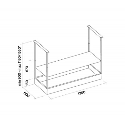 Falmec spazio 130 círculo.tech campana isla 130 cm negro mate