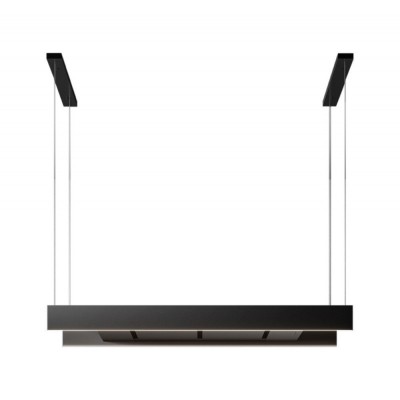Falmec Light campana extractora de isla 120 cm negro mate