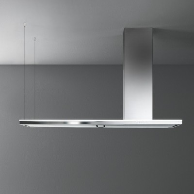 Hotte îlot Falmec lumen 175 cm cheminée inox à droite