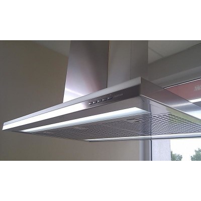 Falmec lumen hotte îlot design 90 cm acier inoxydable