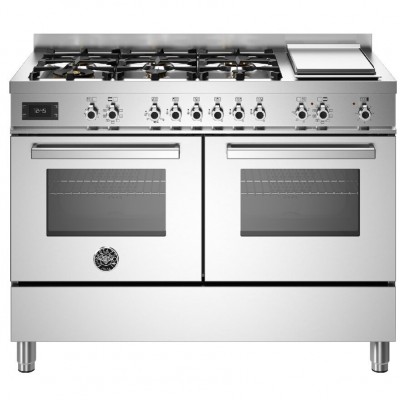 Bertazzoni Pro126g2ext Cocina encimera de acero inoxidable de 120 cm