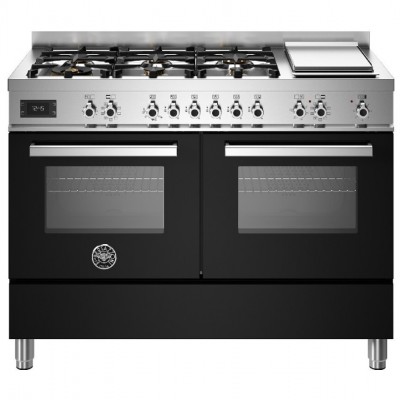 Bertazzoni pro126g2enet cuisine à poser 120 cm noir