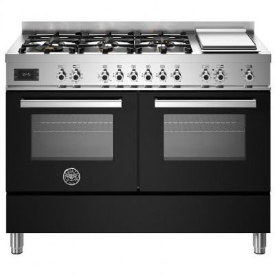 Czarna kuchenka nablatowa Bertazzoni pro126g2enet 120 cm