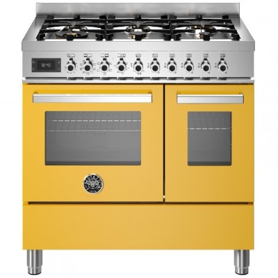 Bertazzoni pro96l2egit countertop kitchen 90 cm yellow