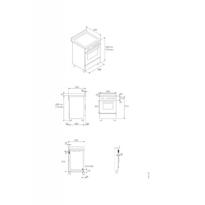 Bertazzoni pro96l2eart Arbeitsplattenküche 90 cm orange