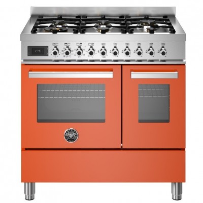 Bertazzoni pro96l2eart comptoir de cuisine 90 cm orange