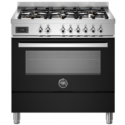 Bertazzoni pro96l1enet cucina da appoggio 90 cm nero