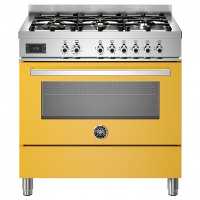 Bertazzoni pro96l1egit Arbeitsplattenküche 90 cm gelb