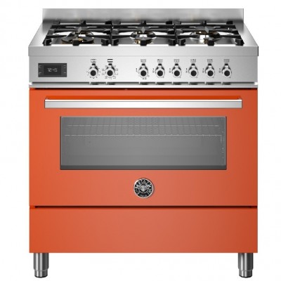 Bertazzoni pro96l1eart comptoir de cuisine 90 cm orange