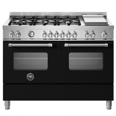 Bertazzoni mas126g2enet cuisine à poser 120 cm noir