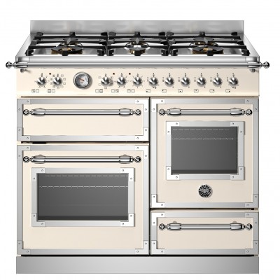 Bertazzoni her106l3eavt plan de cuisine 100 cm ivoire