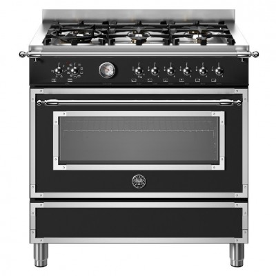 Bertazzoni her96l1enet cuisine à poser 90 cm noir