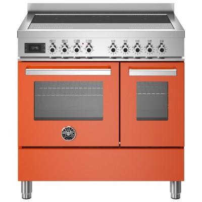 Bertazzoni pro95i2eart cuisinière à induction à poser 90 cm orange