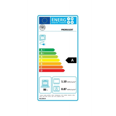 Bertazzoni pro95i1ext Cocina de inducción de encimera de acero inoxidable de 90 cm