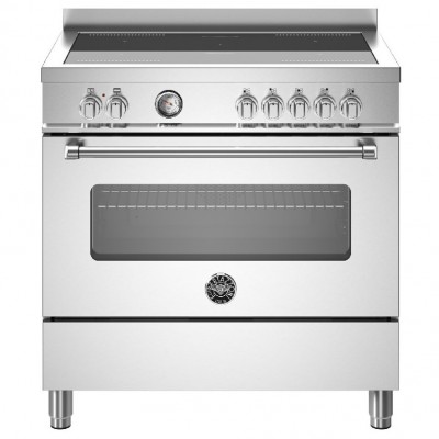 Bertazzoni mas95i1ext 90 cm Edelstahl-Induktionsherd mit Arbeitsplatte