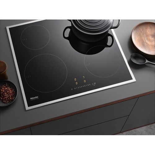 Miele km 3034-1 g piano cottura gas 80 cm vetroceramica nero