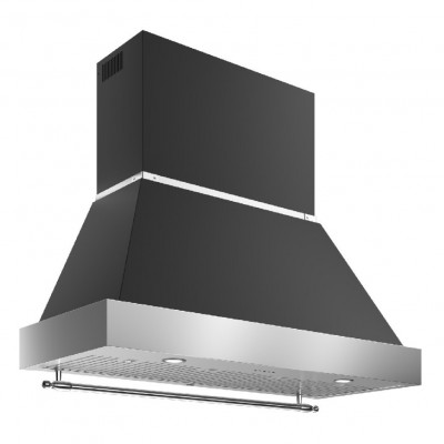 Bertazzoni kc48hertne cappa camino parete 120 cm nero opaco