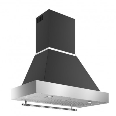 Bertazzoni kc36hertne cappa camino parete 100 cm nero opaco