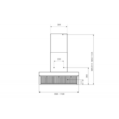 Bertazzoni kv90proxt campana profesional de pared inclinada de acero inoxidable de 90 cm