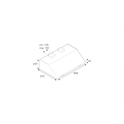 Bertazzoni ku90pro2xa hotte sous meuble encastrable 90 cm acier inoxydable
