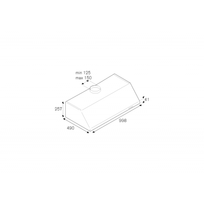 Bertazzoni ku100pro1xa campana bajo mueble empotrada 100 cm acero inoxidable