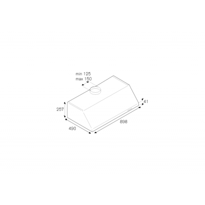 Bertazzoni ku90pro1xa campana bajo mueble empotrada 90 cm acero inoxidable