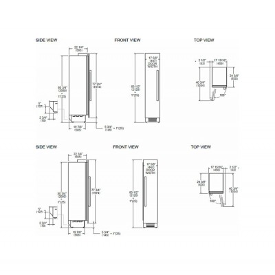 Bertazzoni frz455ublxtt freezer incasso 45 cm inox + 901557