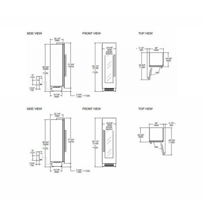 Bertazzoni wc605blx2t Master Weinkeller 60 cm Edelstahl + 901557