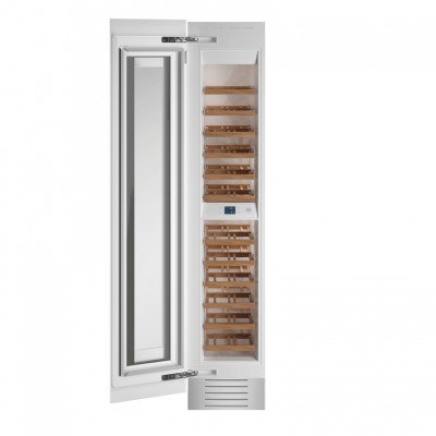 Cave à vin encastrable Bertazzoni wc455blp2t 45 cm avec panneau