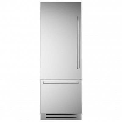 Bertazzoni ref755bblxtt Professioneller Einbau-Kühlschrank mit Gefrierfach 75 cm, Edelstahl + 901467
