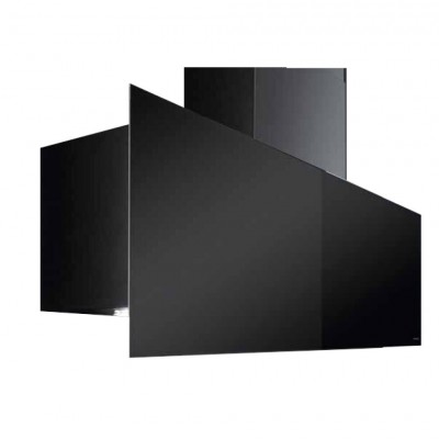 Barazza 1kcyp9 Wandhaube 90 cm schwarzes Glas