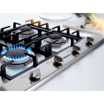 Plaque de cuisson à gaz Miele km 2010 g 65 cm en acier inoxydable