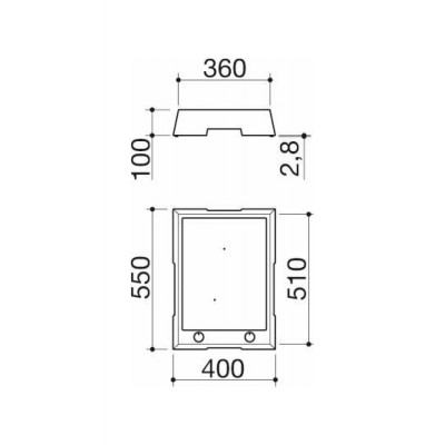 Barazza 1ptfid Thalas Placa de inducción de encimera de acero inoxidable de 40 cm