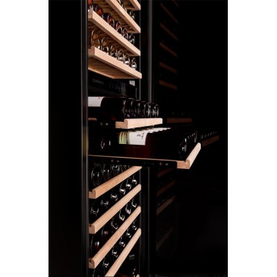 Dunavox dx-166.428dbk cantina vini h 177 cm vetro nero