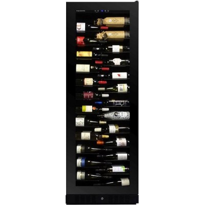 Dunavox dx-143.468b  Wine cellar h 183 cm black glass