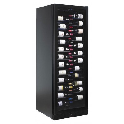 Dunavox dx-143.468b  vinoteca h 183 cm cristal negro